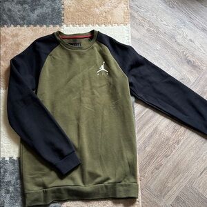 Jordan Olive and Black Crewneck Sweater